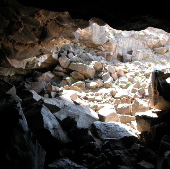 A view out of the Civil Defense Caves. - Caves around rexburg