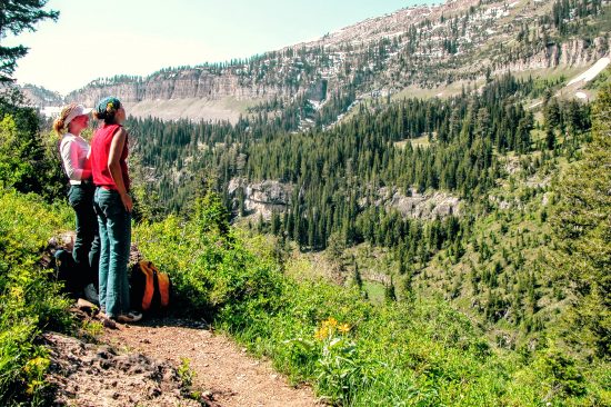 Enjoy the beautiful vistas along the trail - Caves around rexburg