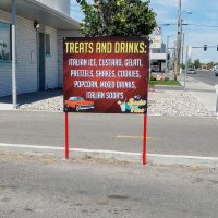 Soda Vine Treats Sign