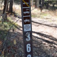 road sign with directions on it