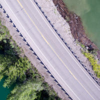 Road at Palisades Reservoir