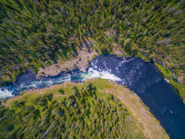 Aerial Shot of Sheep Falls