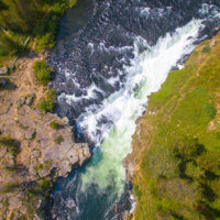 Aerial Shot of Sheep Falls
