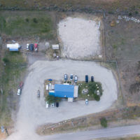 Top view of Spencer Opal mine